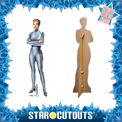 SC4877 Seven of Nine Borg Jeri Ryan Star Trek Voyager Cardboard Cut Out Height 178cm