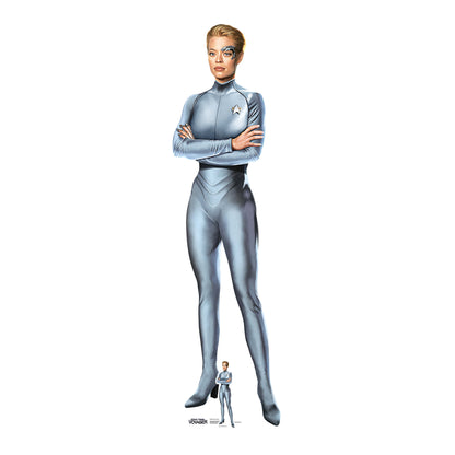SC4877 Seven of Nine Borg Jeri Ryan Star Trek Voyager Cardboard Cut Out Height 178cm