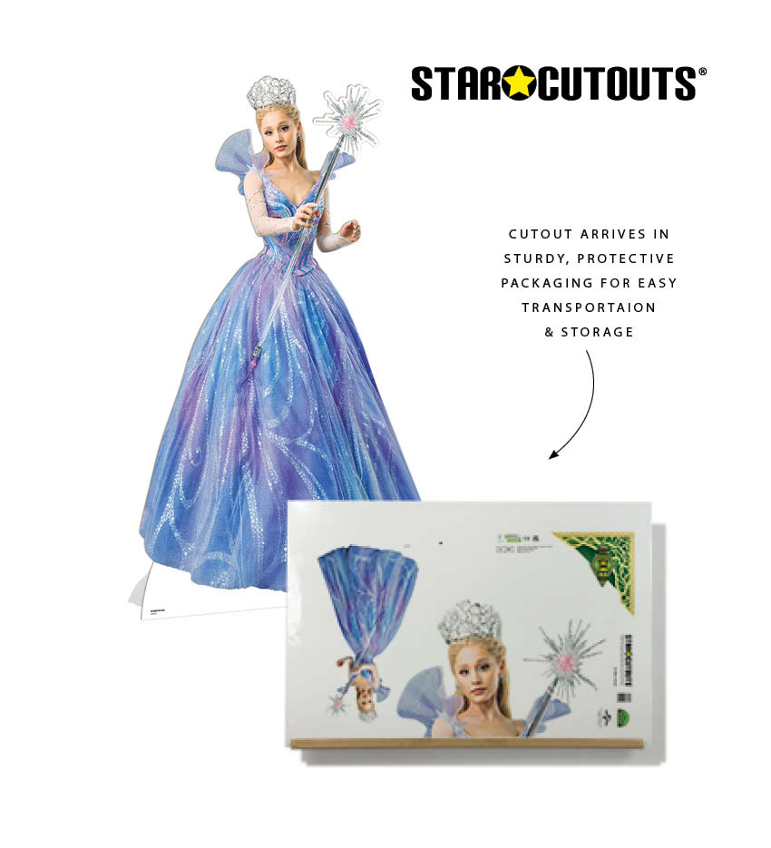 SC4882 Wicked for Good Movie Glinda Witch Life Sized Cardboard Cutout Height 165cm