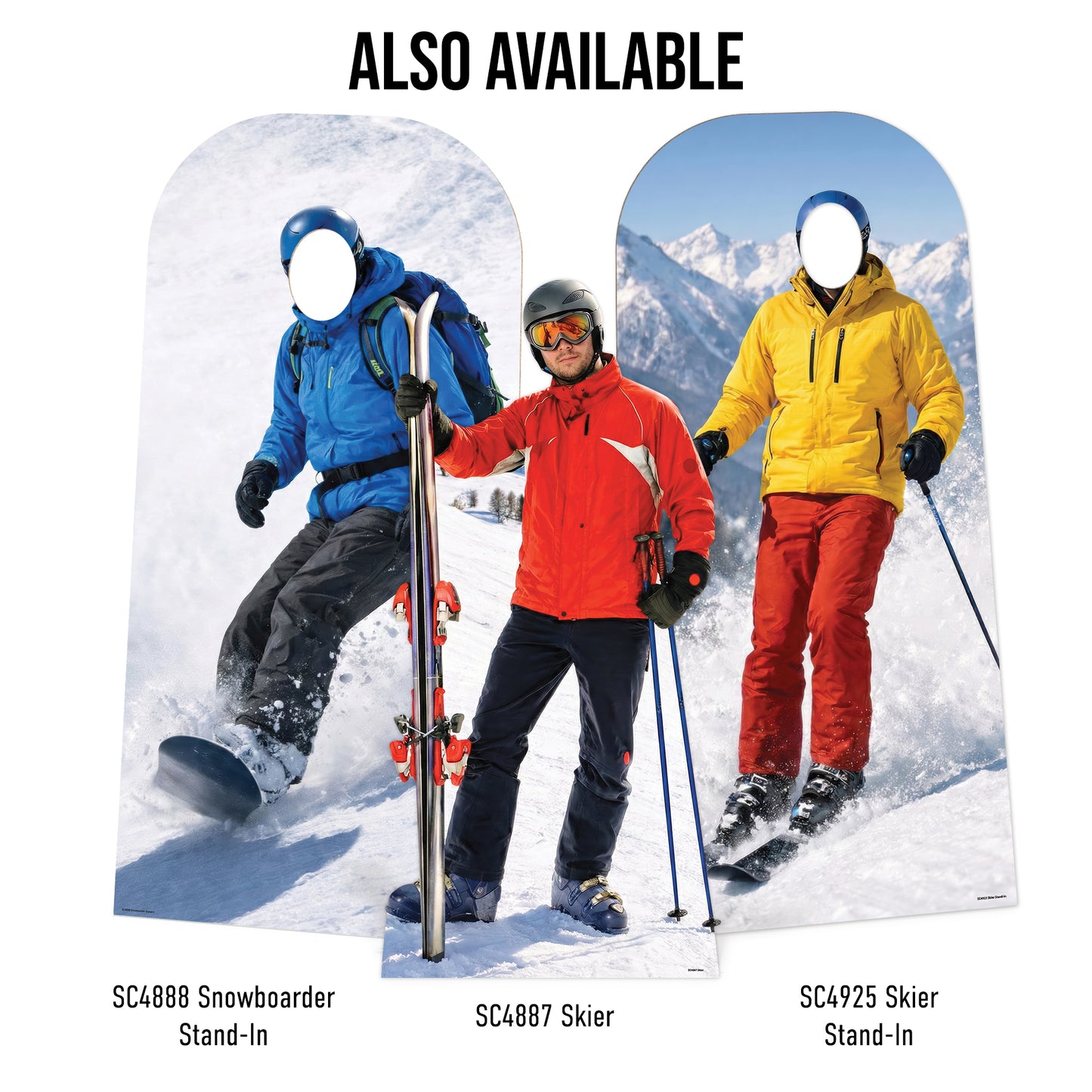 SC4888 Snowboarder Stand-in Cardboard Cutout Height 190cm