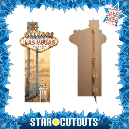 SC4889 Apocalyptic Vegas Sign Cardboard Cutout Height 194cm