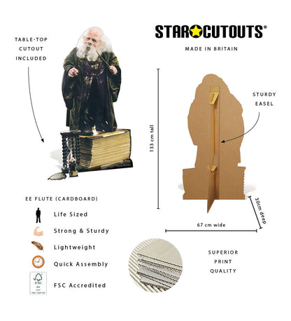 SC4891 Early Filius Flitwick Harry Potter Warwick Davis Cardboard Cutout Height 133cm