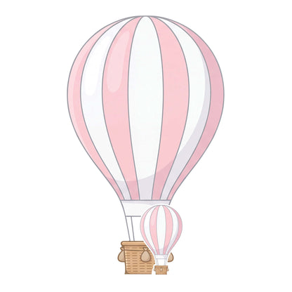 SC4892 Pink Hot Air Balloon Cardboard Cutout Height 92cm
