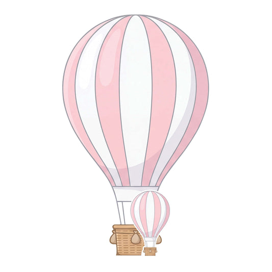 SC4892 Pink Hot Air Balloon Cardboard Cutout Height 92cm