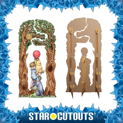 SC4894 Winnie & Tree Arch Decorations Triple Pack Cardboard Cutout Height 195cm