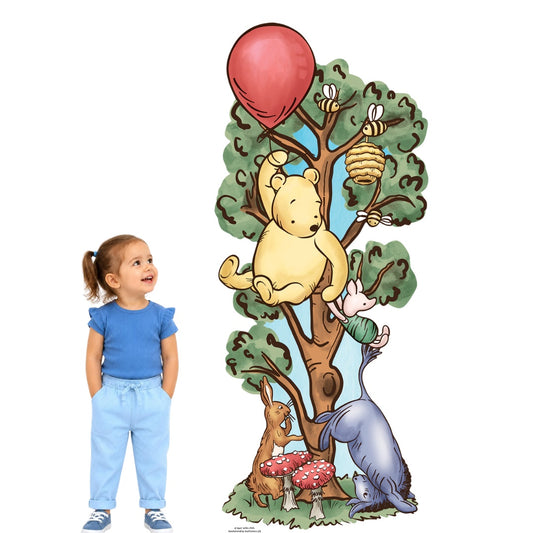 SC4897 Winnie in Tree with Donkey Cardboard Cutout Height 183cm
