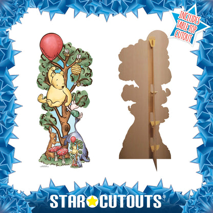 SC4897 Winnie in Tree with Donkey Cardboard Cutout Height 183cm