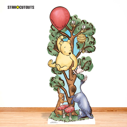 SC4897 Winnie in Tree with Donkey Cardboard Cutout Height 183cm