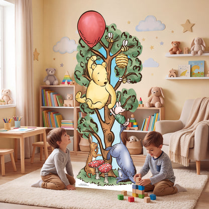 SC4897 Winnie in Tree with Donkey Cardboard Cutout Height 183cm