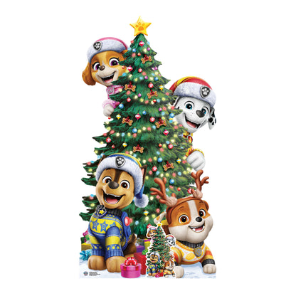 SC4900 Paw Patrol Christmas Tree Stack Cardboard Cut Out Height 178cm