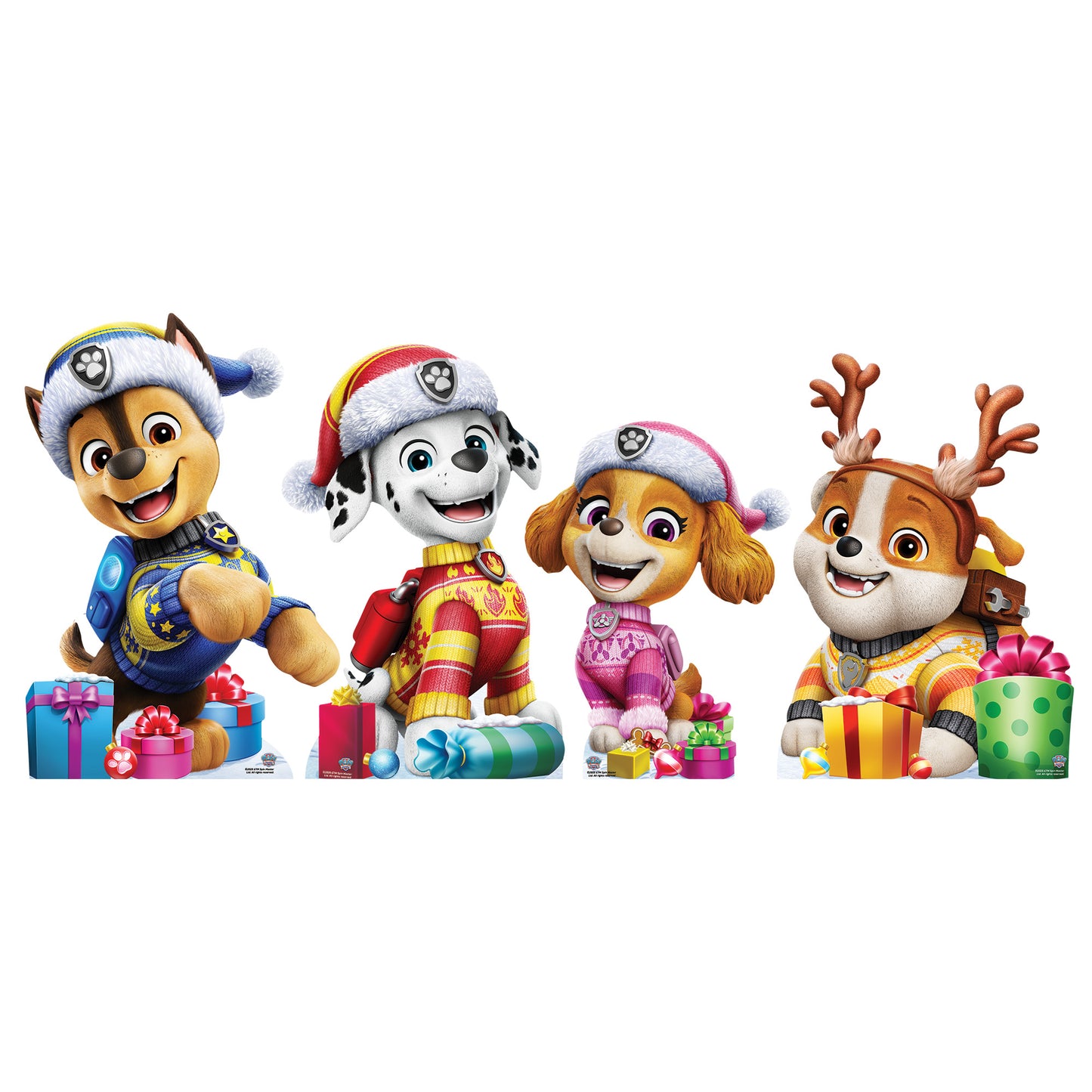 SC4901 Paw Patrol Christmas Star Mini Multipack  Cardboard Cut Out Height 62cm