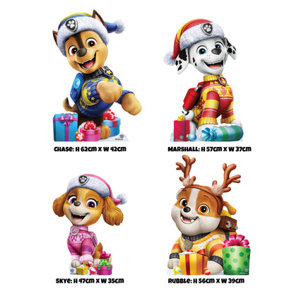 SC4901 Paw Patrol Christmas Star Mini  Multi Pack Bundle Cardboard Cut Out Height 62cm