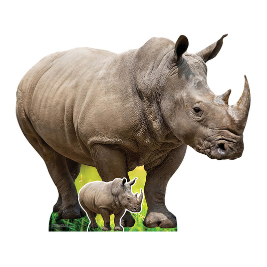 SC4903 Rhino Side View Cardboard Cutout Height 94cm