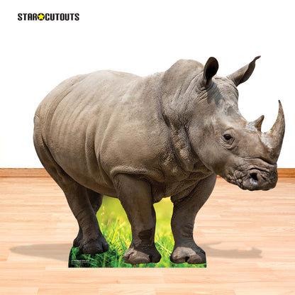 SC4903 Rhino Side View Cardboard Cutout Height 94cm