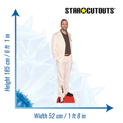 SC4910 Zack Polanski Cardboard Cutout Height 185cm