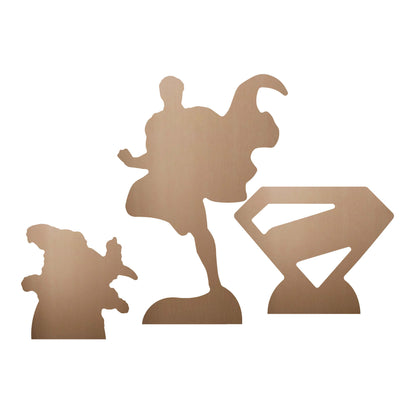 SC4924 Superman and Logo Three  Shelf Top Pack Cardboard Cut Out Height 30cm