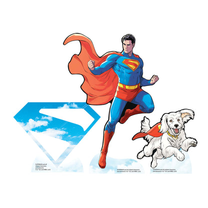 SC4924 Superman and Logo Three  Shelf Top Pack Cardboard Cut Out Height 30cm