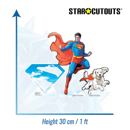 SC4924 Superman and Logo Three  Shelf Top Pack Cardboard Cut Out Height 30cm