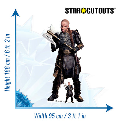 SC4933 Krem of the Yellow Hills Matthias Schoenaerts Supergirl 2026 Movie Cardboard Cutout Height 188cm
