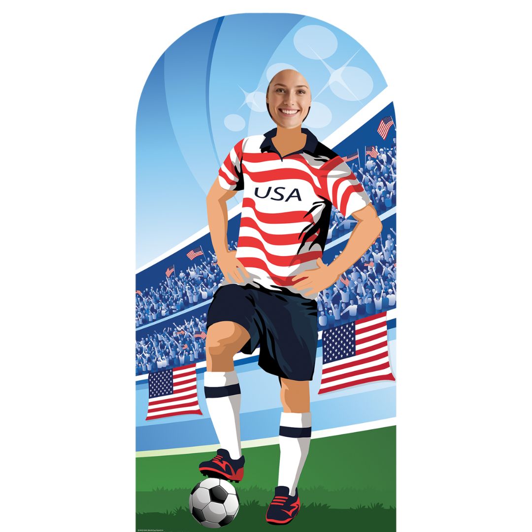 SC4935 USA Football World Tournament Cup Stand-in Cardboard Cutout Height 190cm