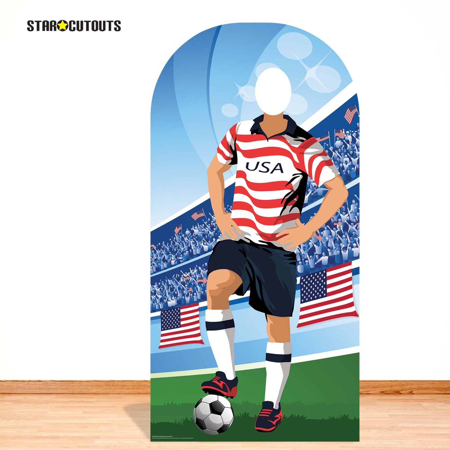 SC4935 USA Football World Tournament Cup Stand-in Cardboard Cutout Height 190cm