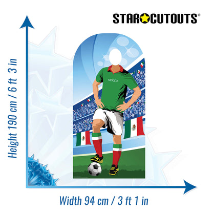 SC4938 Mexico Football World Tournament Cup  Stand-in Cardboard Cutout Height 190cm