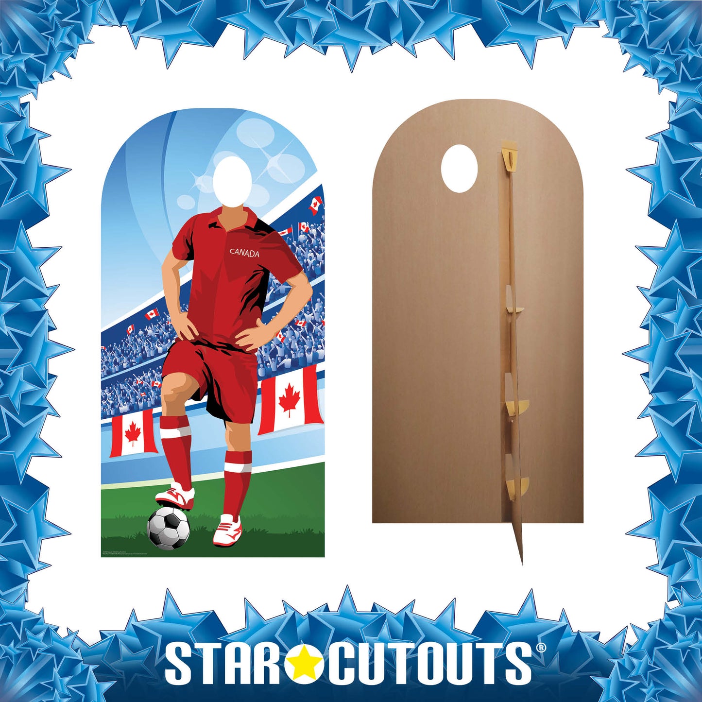 SC4939 Canada Football World Tournament Cup Stand-in Cardboard Cutout Height 190cm