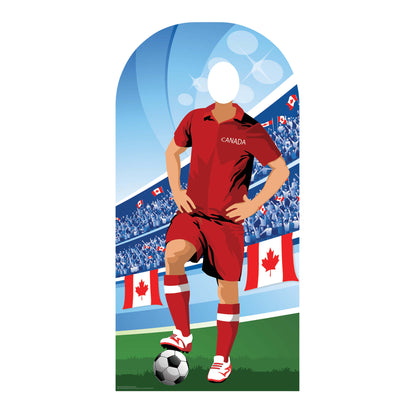SC4939 Canada Football World Tournament Cup Stand-in Cardboard Cutout Height 190cm