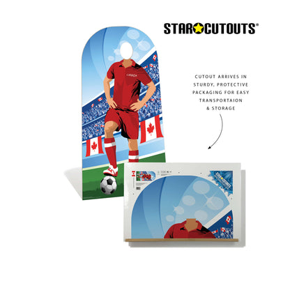 SC4939 Canada Football World Tournament Cup Stand-in Cardboard Cutout Height 190cm