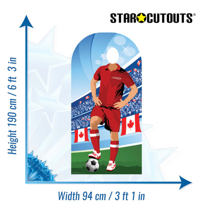 SC4939 Canada Football World Tournament Cup Stand-in Cardboard Cutout Height 190cm