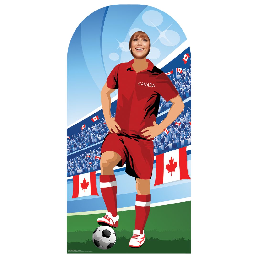 SC4939 Canada Football World Tournament Cup Stand-in Cardboard Cutout Height 190cm
