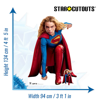 SC4941 Supergirl Crouch / Kara Zor-El  Milly Alcock Find Your Place Cardboard Cutout Height 134cm