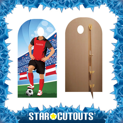 SC4943 Austria Football World Tournament Cup Stand-in Cardboard Cutout Height 190cm