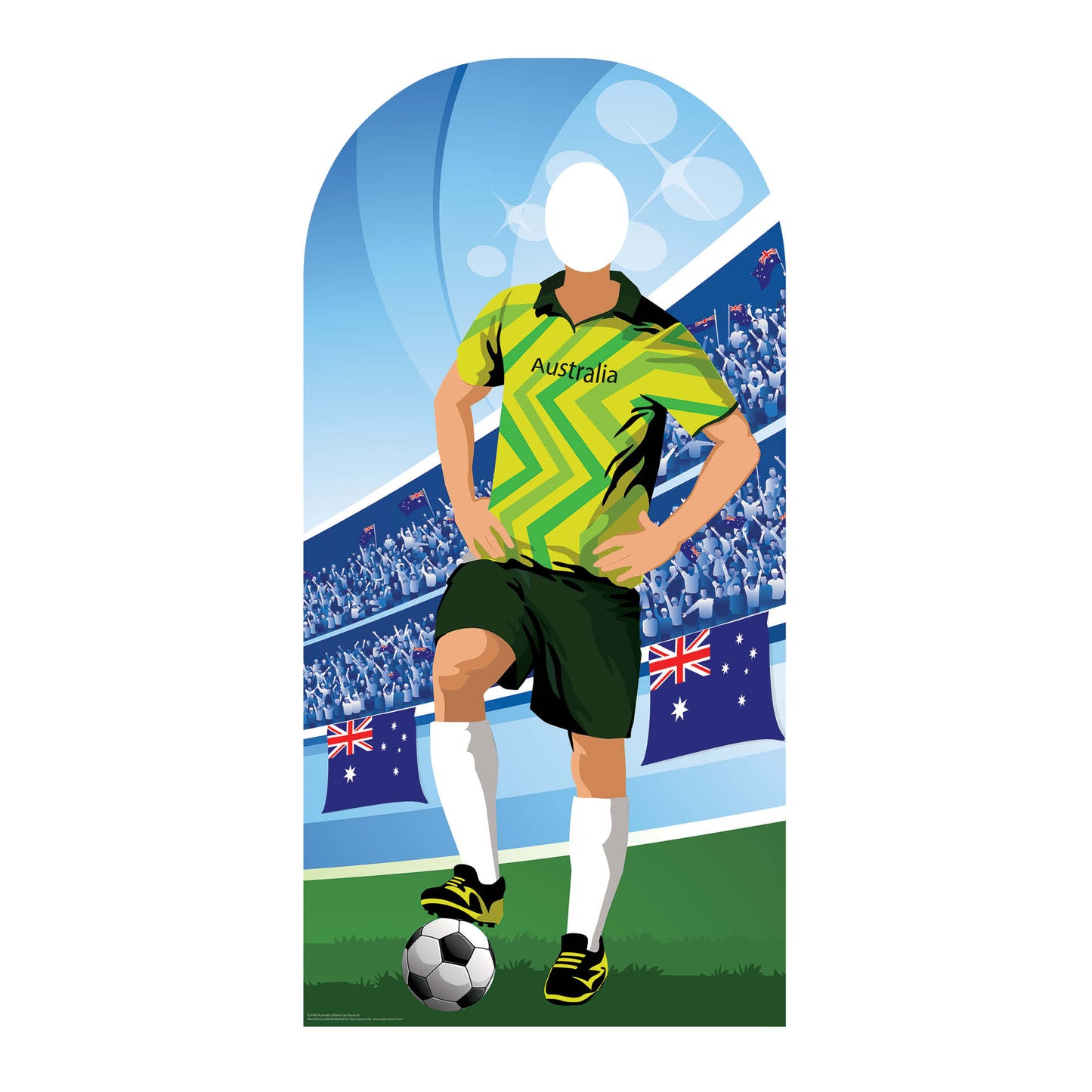SC4944 Austrailia Football World Tournament Cup Stand-in Cardboard Cutout Height 190cm