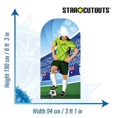 SC4944 Austrailia Football World Tournament Cup Stand-in Cardboard Cutout Height 190cm