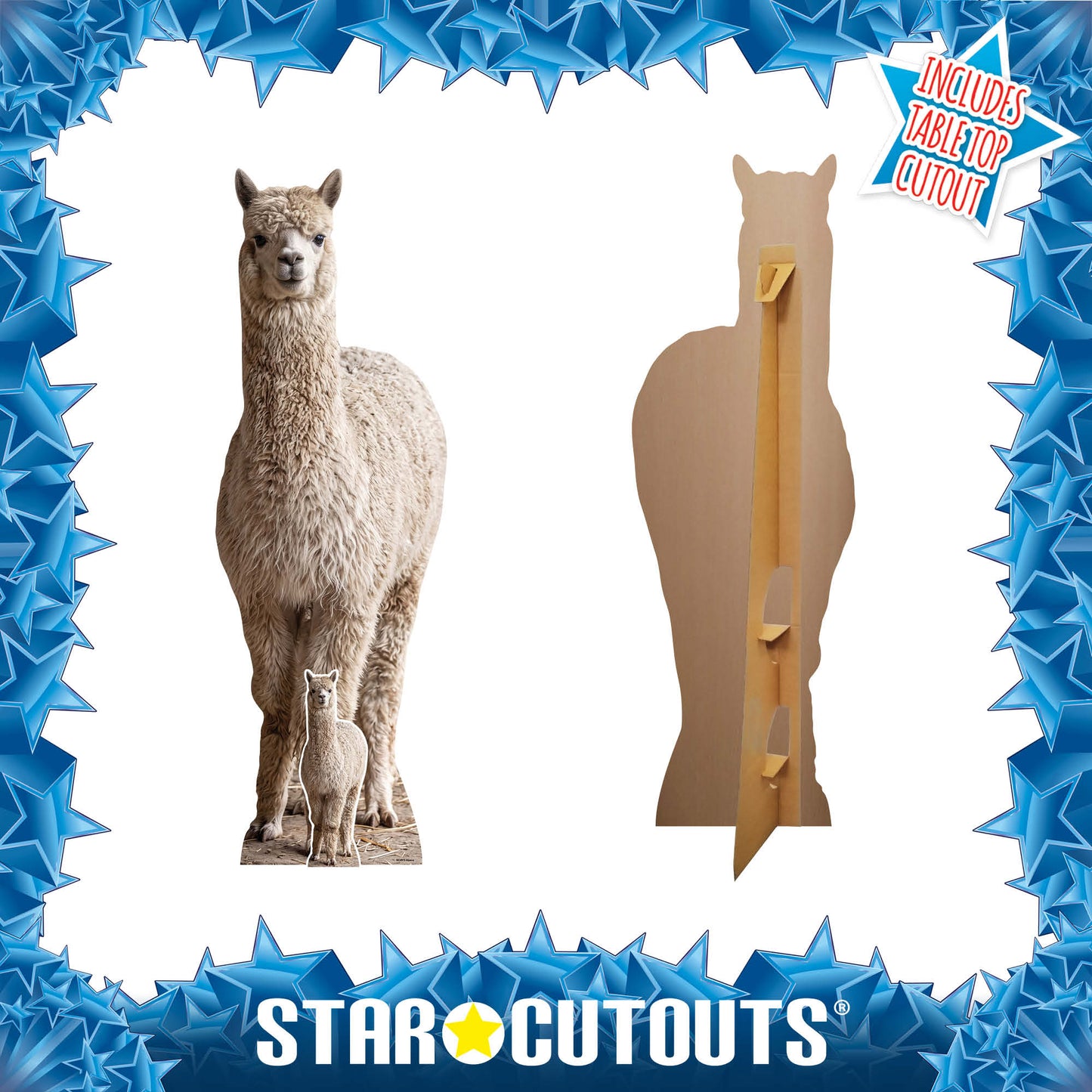 SC4972 Alpaca in Mountain Cardboard Cutout Height 159cm