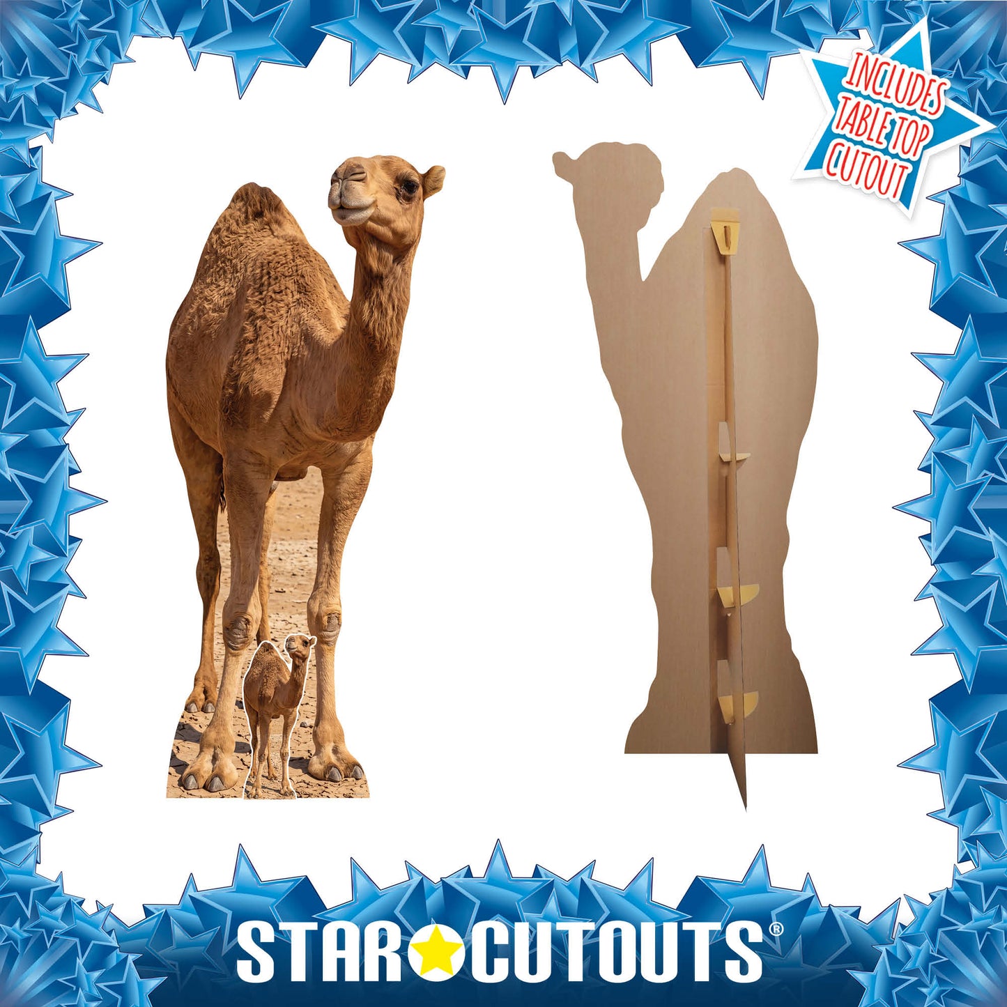 SC4973 Camel in Desert Cardboard Cutout Height 193cm