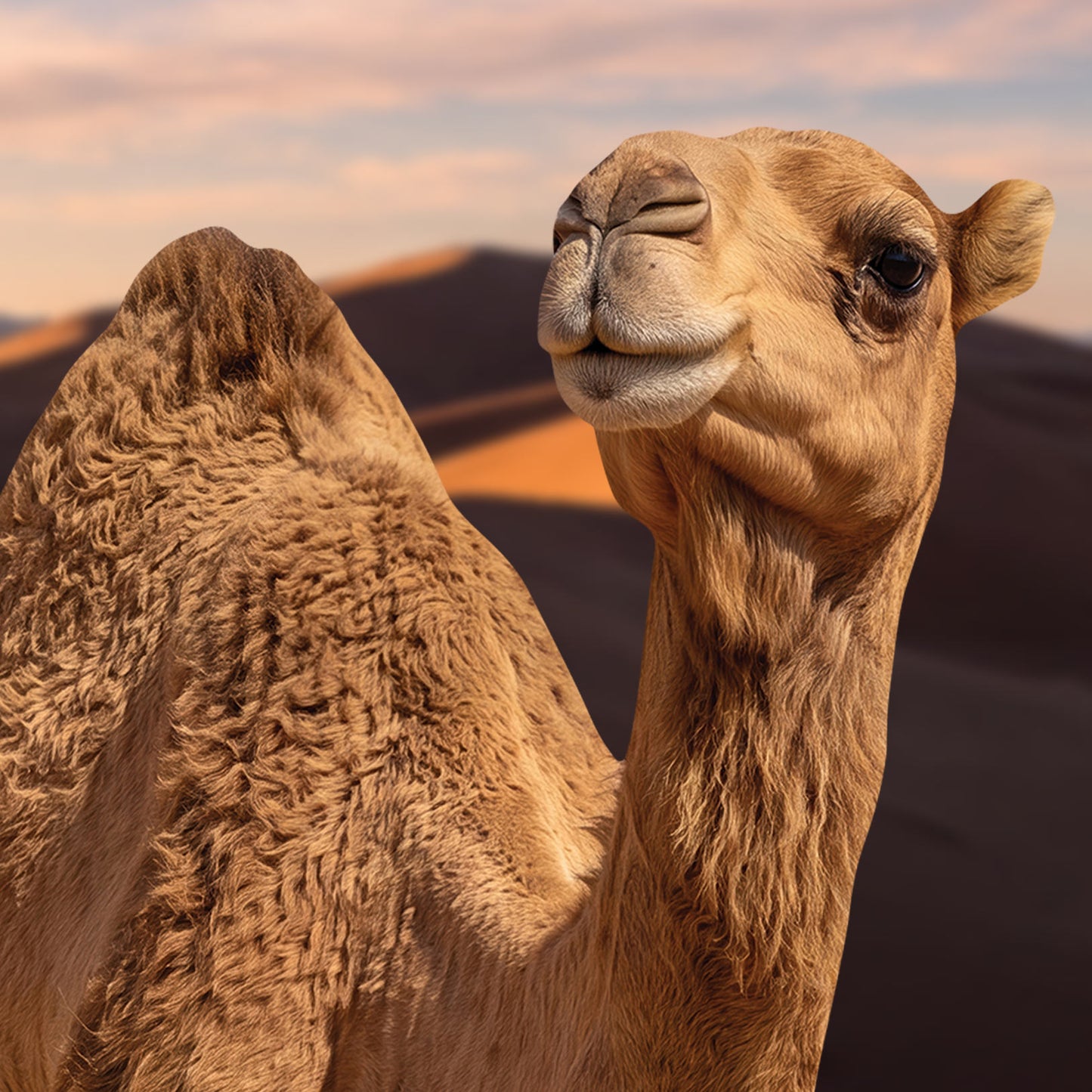 SC4973 Camel in Desert Cardboard Cutout Height 193cm