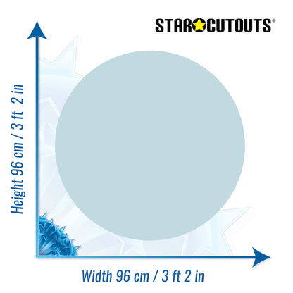 SC5000-x-l-005 Plain Large Correx Circle - Duck Egg Height 96 cm Width 96 cm