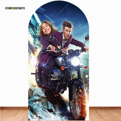 SC660 The Doctor and Clara Stand In Cardboard Cut Out Height 185cm