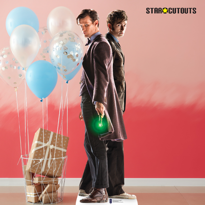 SC704 10th & 11th Doctor 50th Anniversary Special Matt Smith and David Tenant Cardboard Cut Out Height 182cm