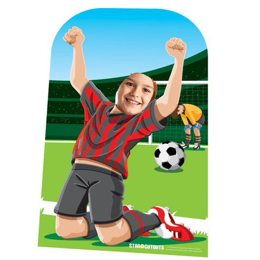 SC709 Child-Sized Football Stand In Cardboard Cutout Height 117cm