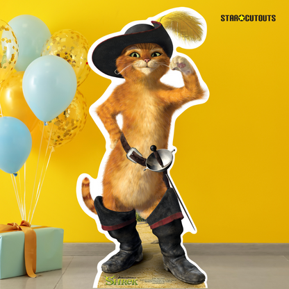 SC789 Puss in Boots Cardboard Cut Out Height 91cm