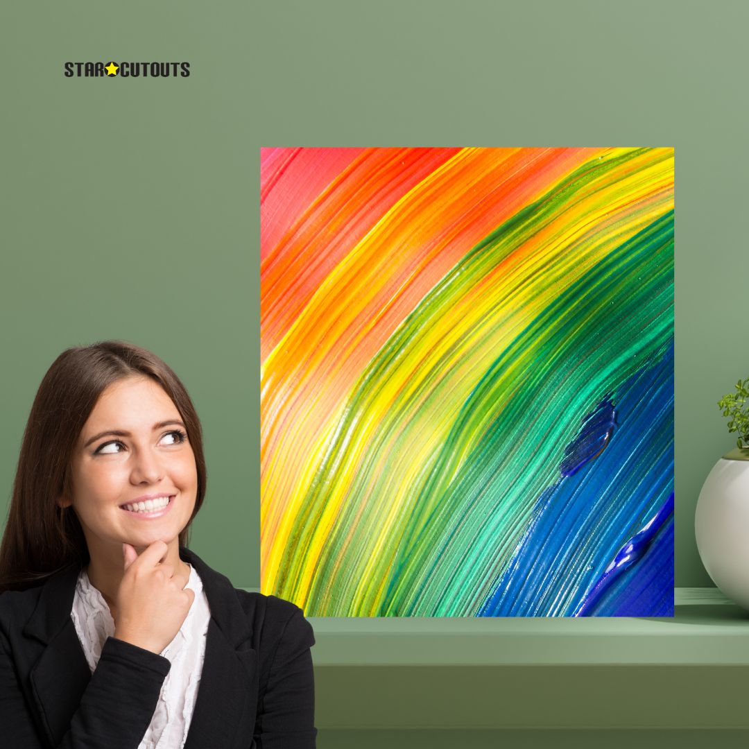 SCB002-A2 Medium Printed Rigid Rectangle Board, Poster, Sign Cardboard Cut Out Height 59.4cm