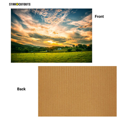 SCB003 -A3 Small Printed Rigid Rectangle Board, Poster, Sign Cardboard Cut Out Height 42cm