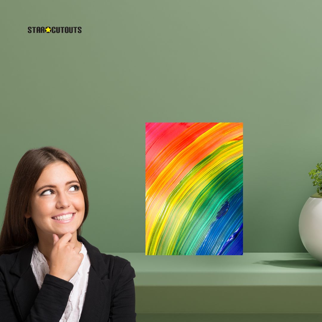 SCB003 -A3 Small Printed Rigid Rectangle Board, Poster, Sign Cardboard Cut Out Height 42cm