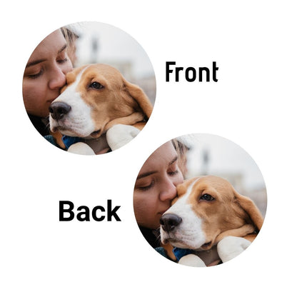 SCCIRCOR4DS Extra Large Printed Rigid Circle Correx Board, Poster, Sign Double Sided Cardboard Cut Out Height 96cm