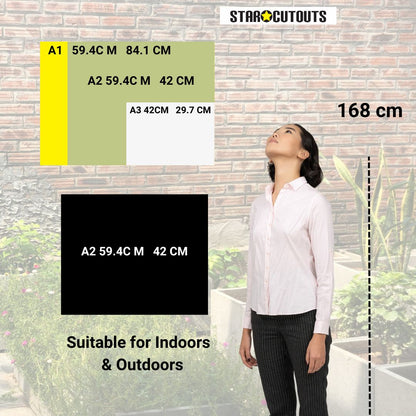 SCCORREX002 A2DS Medium Double Sided Printed Rigid Rectangle Board on Correx -  Poster, Sign Cardboard Cut Out Height 59.4cm