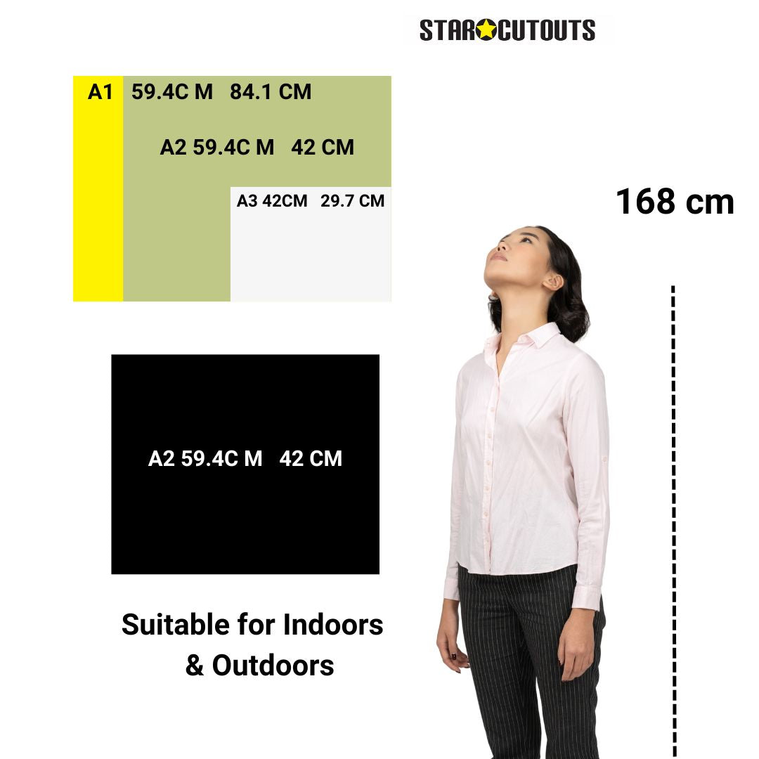 SCCORREX002 - A2 Medium Printed Rigid Rectangle Board on Correx -  Poster, Sign Cardboard Cut Out Height 59.4cm