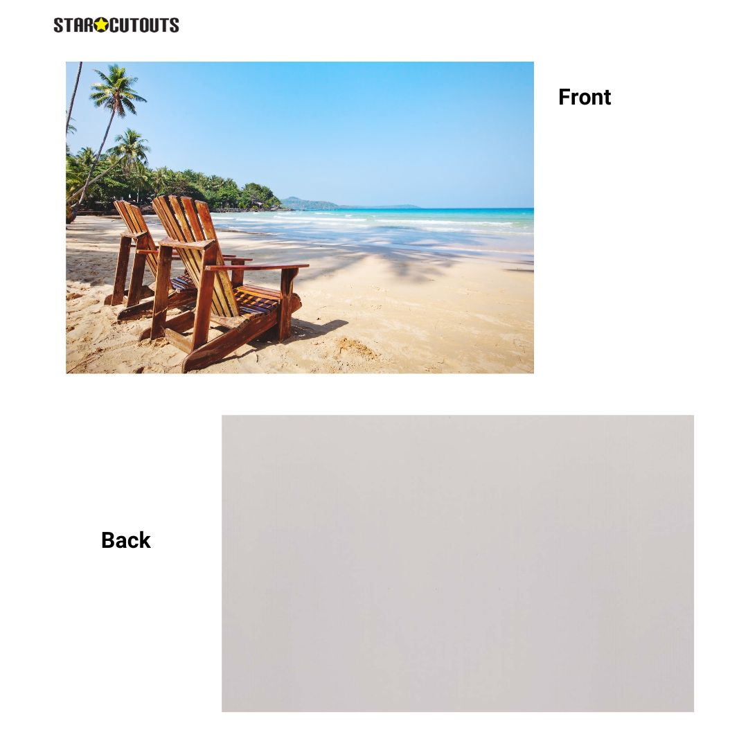 SCCORREX003 - A3 Small Printed Rigid Rectangle Board on Correx -  Poster, Sign Cardboard Cut Out Height 42cm